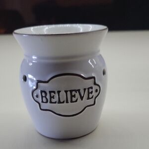 White Believe Ceramic Vase